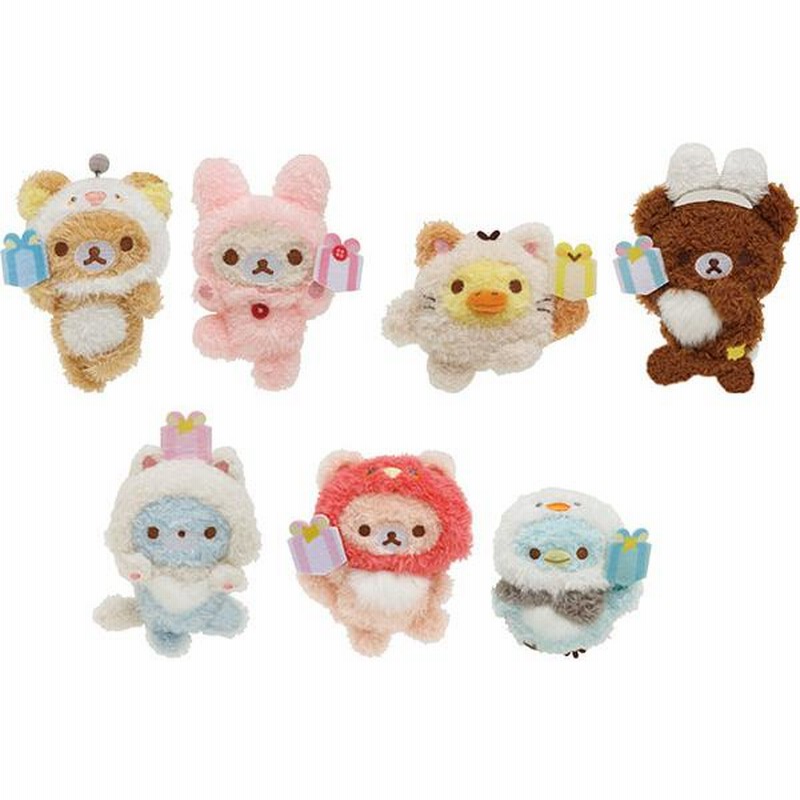 リラックマ ぬいぐるみバッジ 17個入りアソートBOX にこにこ
