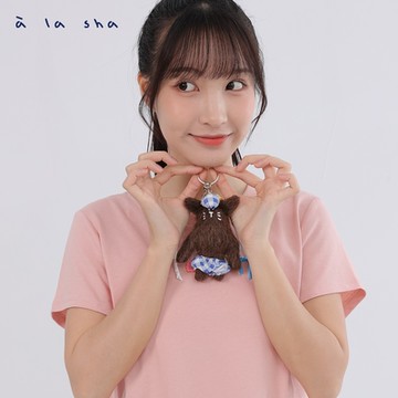 a la sha  Q咪熊鑰匙圈