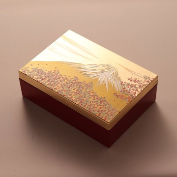 珠寶盒 富士雅櫻 山中漆器 蒔繪
