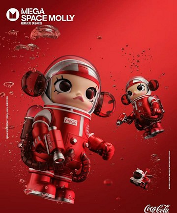 -Molly可口可樂二代 400%尺寸 超喜慶的顏色 跟新年更搭配 金屬亮面漆 更加有質感