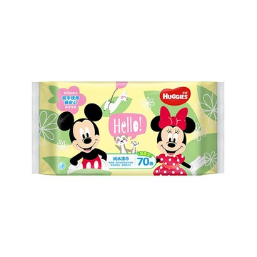 好奇純水濕巾加厚型70抽-米奇黛西(包裝隨機出貨)