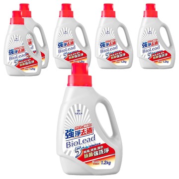 台塑生醫 BioLead 強淨去漬洗衣精瓶裝  1.2kg  1入  6瓶