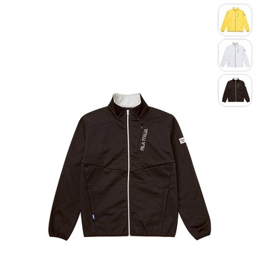 【FILA】男性 GOLF 高爾夫 運動針織外套-黑色 1JKX-6804-BK