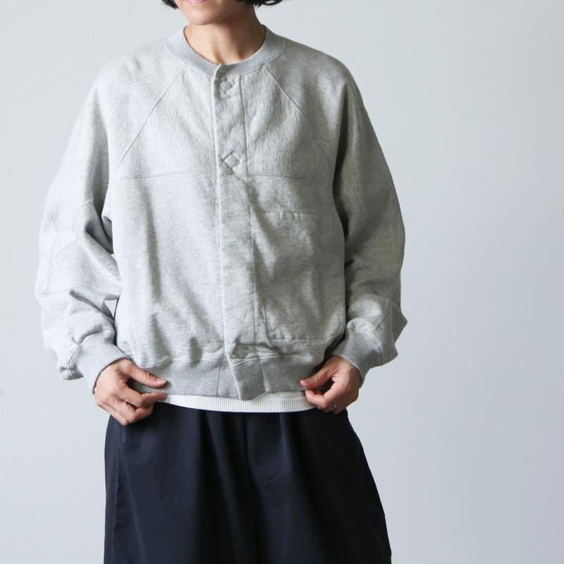 unfil (アンフィル) vintage cotton-fleece cropped cardigan