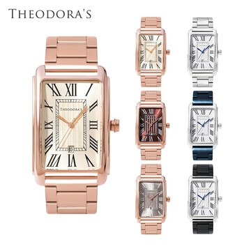 【THEODORA'S】Tyche 命運 羅馬方形手錶 [小錶面] 鋼鍊帶【希奧朵拉】