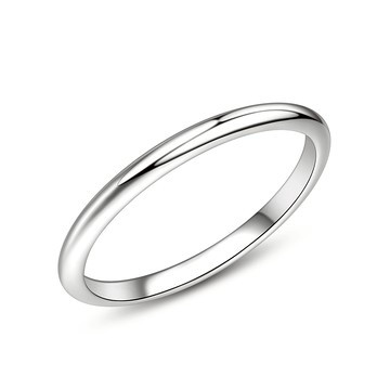 AchiCat．925純銀戒指．清新佳人．極細素面．淑女尾戒．防小人戒指．情人節禮物．AS21008