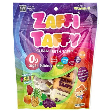 Zollipops, Zaffi Taffy®，潔齒太妃糖，美味水果味，3 盎司（85 克）