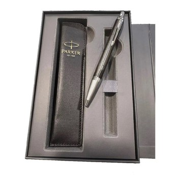 PARKER PARKER派克新IM金屬追求原子筆真皮筆套組