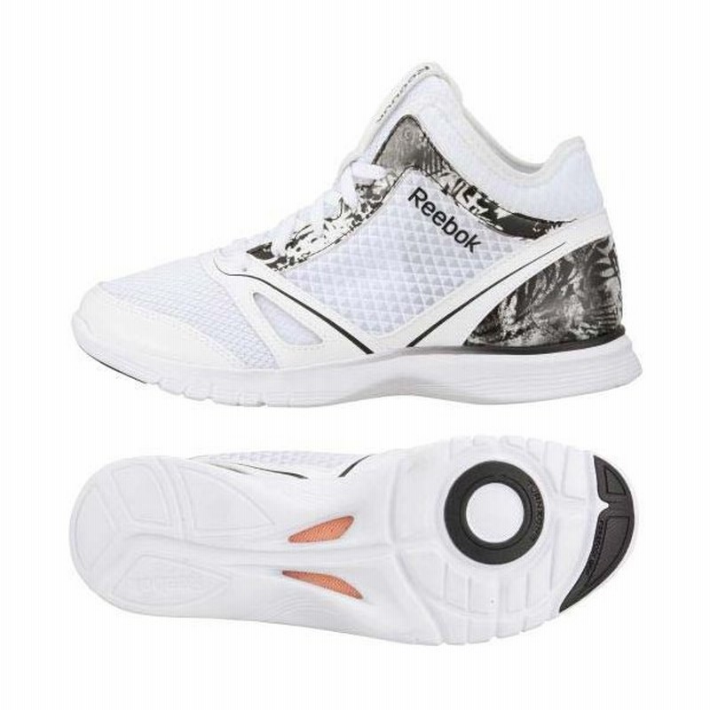 Reebok リーボック シューズ レディースエクササイズ フィットネス シューズ ダンスnツイストミッド M レディース White Black 通販 Lineポイント最大0 5 Get Lineショッピング