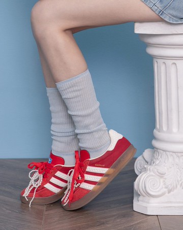 坑條微透堆堆襪(三色)