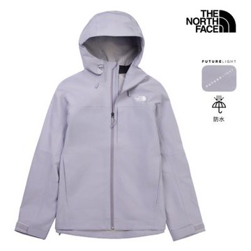 The North Face 官方旗艦 北面女款紫色FUTURELIGHT防水納米殼衝鋒衣｜8DHZBOB 外套