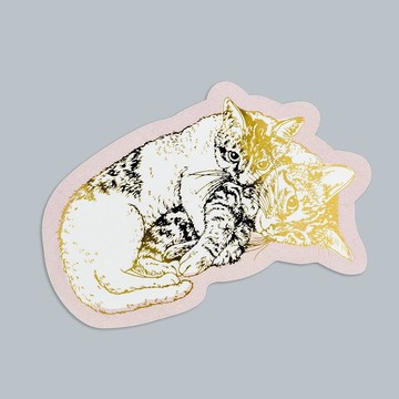 貓咪藝術收藏貼紙 愛