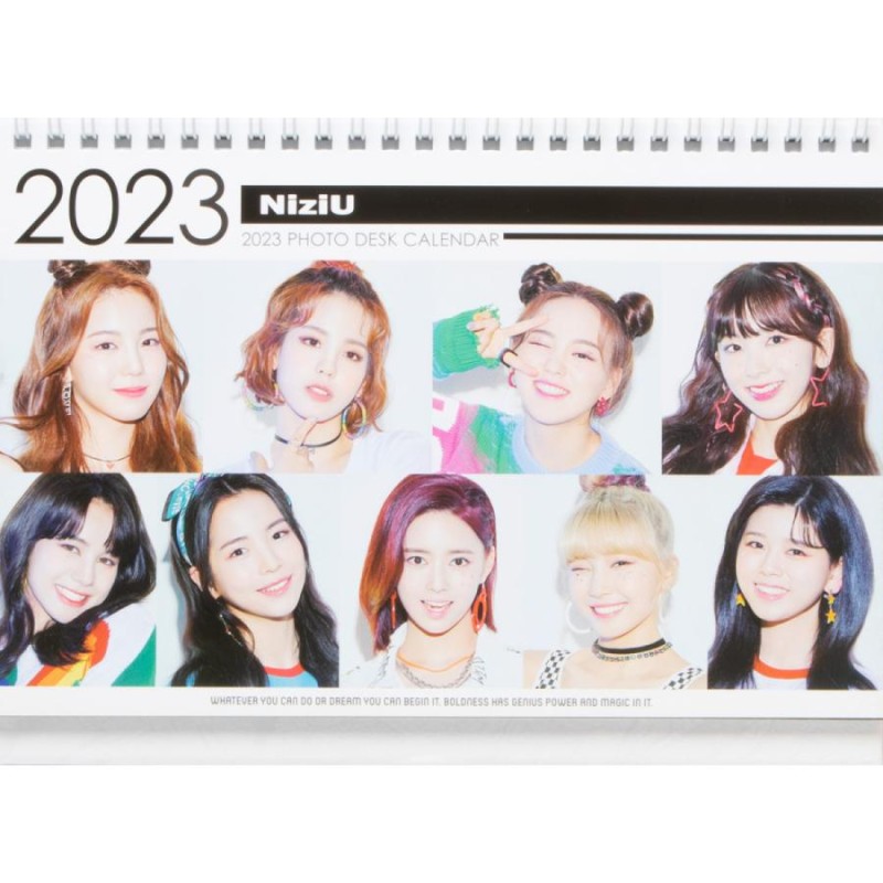 限定特典2点付き）NiziU ニジュー 卓上カレンダー 2022年・2023年 年間カレンダー Desktop calendar 日本国内発送  送料無料 レビュー特典付き | LINEブランドカタログ