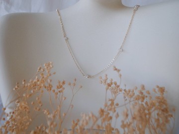 【項鍊】 珍珠項鍊 天然石 混搭 疊搭 月光石