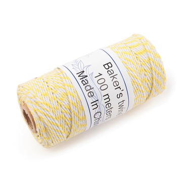 包裝網 雙色麻繩  黃色  1個  100m