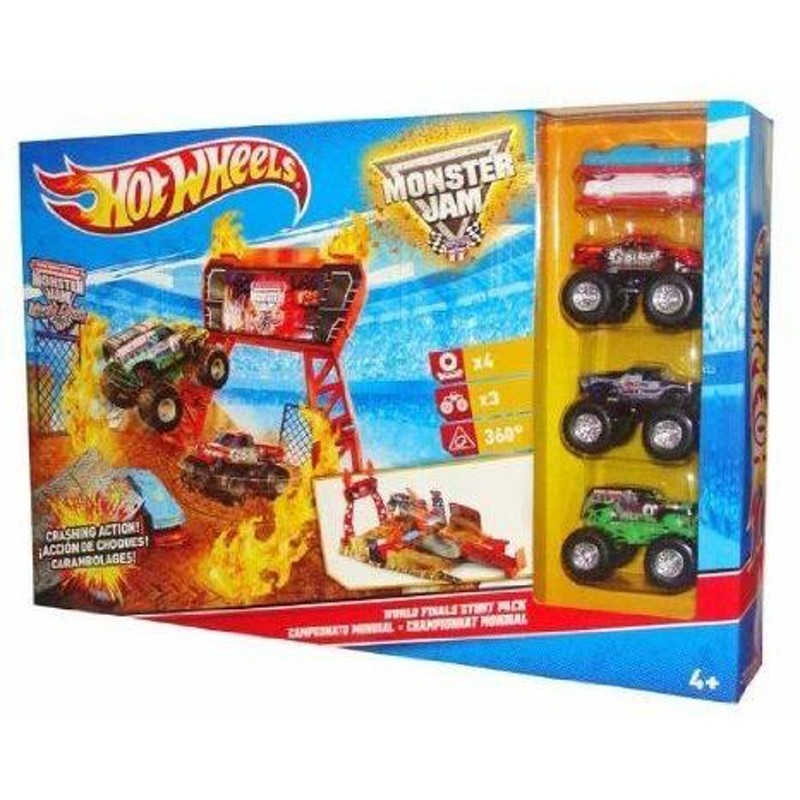 Hot wheels monster jam cheap stunt stadium