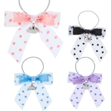 小禮堂 三麗鷗 兒童蝴蝶結歐根紗髮束 (點點款) Kitty 美樂蒂 酷洛米