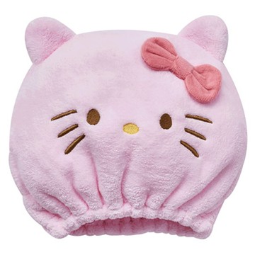 ONEDER 旺達棉品 Hello Kitty 立體乾髮帽 20x20cm  凱蒂 粉色  1個