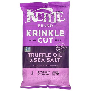 Kettle Foods, Krinkle Cut，薯片，松露油和海鹽，5 盎司（141 克）