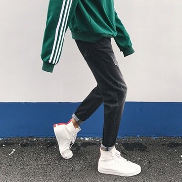 九分褲小腳牛仔褲-時尚休閒帥氣有型男褲子73qy31【獨家進口】【米蘭精品】