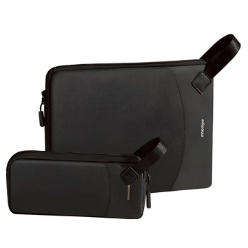 Innostyle GuardianTech系列 專利防摔多功能筆電收納包組 GT-C21-14  大包34.5 x 25.5 x 3cm + 小包21 x 9 x 4cm  黑色  1組