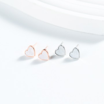 白透心耳環(J052L0Q005A) - JUJURY