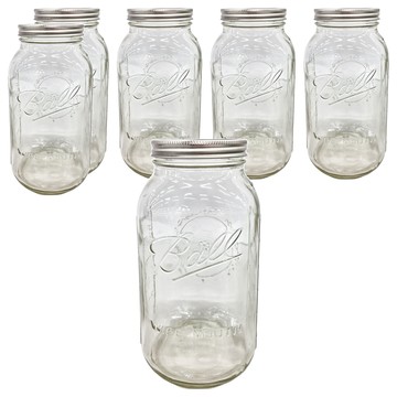 Ball 梅森玻璃罐 寬口  1.8L  6個