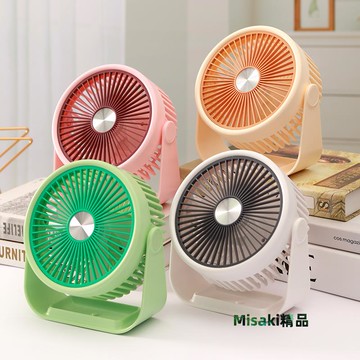 臺式風扇2025新款小型迷你學生上課靜音臥室充電便攜式桌面無聲無線兒童簡約隨身可愛超長續航大風力澳藝AOYI-Misaki精品
