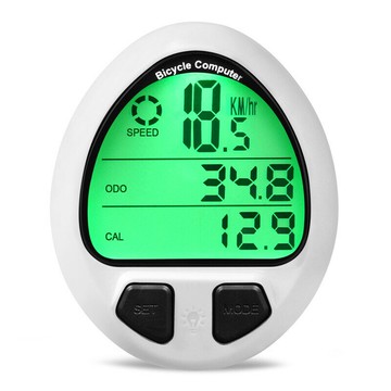 【含稅/免運】 觸摸碼表自行車電腦測速里程裝夜光防水大屏有線新款英文多行顯示
