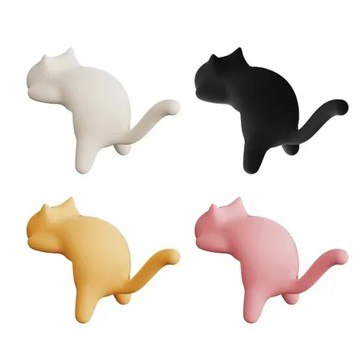 粉色 【cctogo】貓咪掛鉤 書包掛勾 桌邊掛鉤 免釘 掛勾 掛鉤 掛包包神器 桌邊收納 可愛掛勾 辦公室掛勾 掛包鉤 邊勾(E1444)