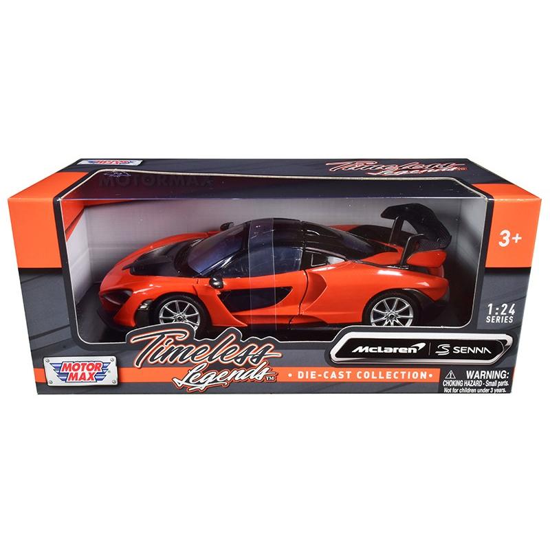 ミニカー 1/24 MOTORMAX マクラーレン・セナ オレンジ色 予約
