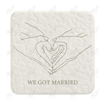 珪藻土超吸水杯墊(我們再一起巴)杯墊 珪藻土杯墊 吸水杯墊 可吸水 送禮小物 婚禮小物 企業送禮 紀念