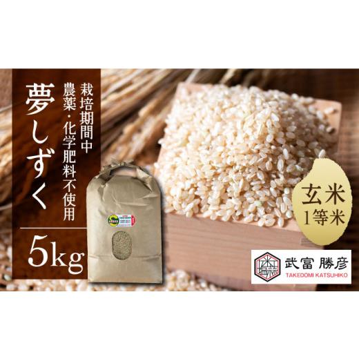 ふるさと納税 佐賀県 江北町 ＜特別栽培米 1等米 玄米＞令和5年産 新米 江北町産 夢しずく 5kg[HAJ015]