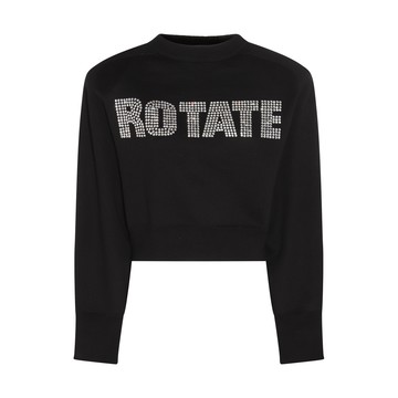 Rotate - Black Cotton Sweatshirt