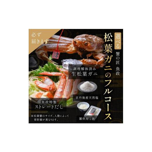 ふるさと納税 京都府 京丹後市 松葉ガニ地鍋セット 特製スープ付き 中サイズ2人用 セイコガニ　蟹の宝船2ケ付き(2024年1月〜発送)