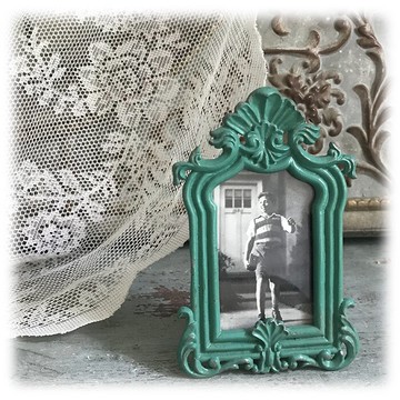 合金復古做舊小相框 懷舊風格 擺件 拍攝道具1入