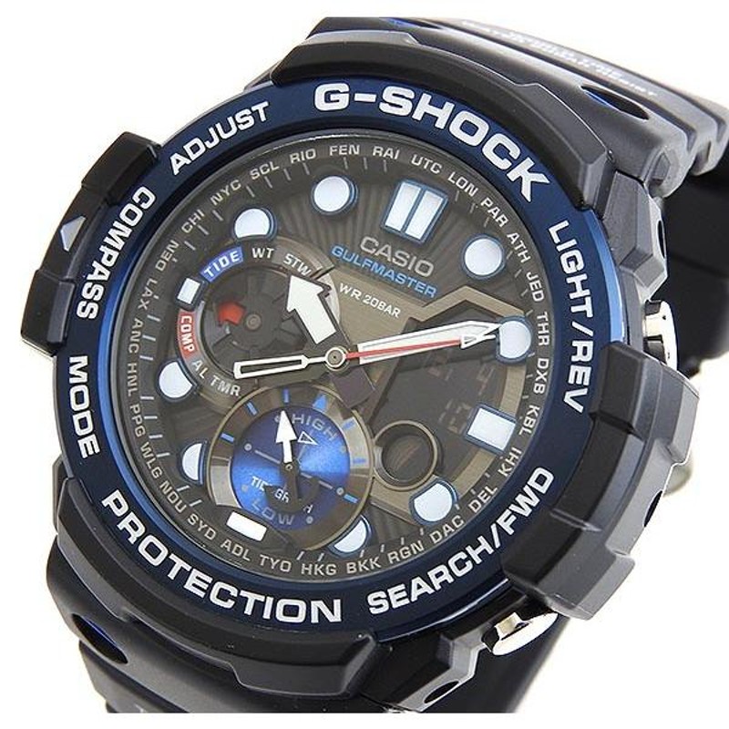 ポイント最大6倍 CASIO カシオ G-SHOCK Gショック GN-1000B-1A 海外モデル Gulfmaster ガルフマスターシリーズ  メンズ 腕時計 ブラック ブルー | LINEブランドカタログ