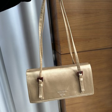 PRADA 普拉達 緞面單肩包