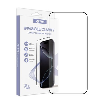 VXTRA 全膠貼合 vivo X300 FE 滿版疏水疏油9H鋼化頂級玻璃貼 保護貼(黑)