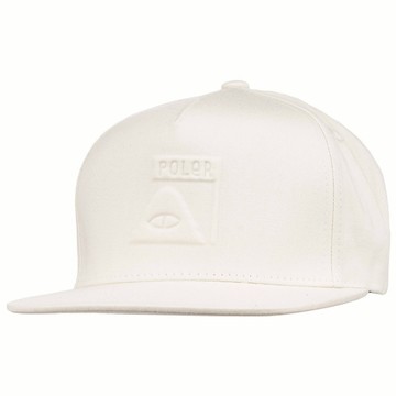 POLER EMBOSSED SUMMIT HAT 休閒帽 棒球帽 白色