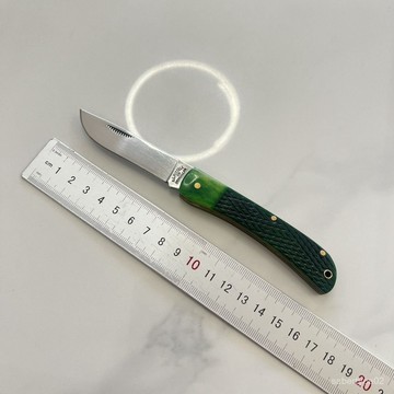 【臺灣熱銷】A.G.Russell質感款口袋小刀 全牛骨染色手柄 可盤性強