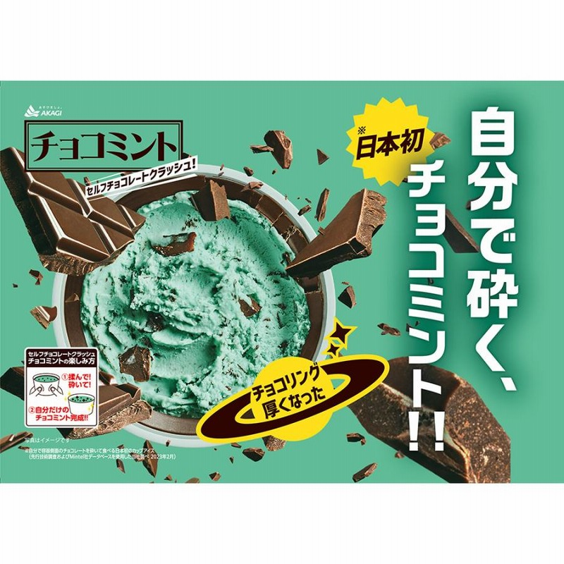 アイス] 赤城乳業 セルフチョコレートクラッシュチョコミント 150ml×24 