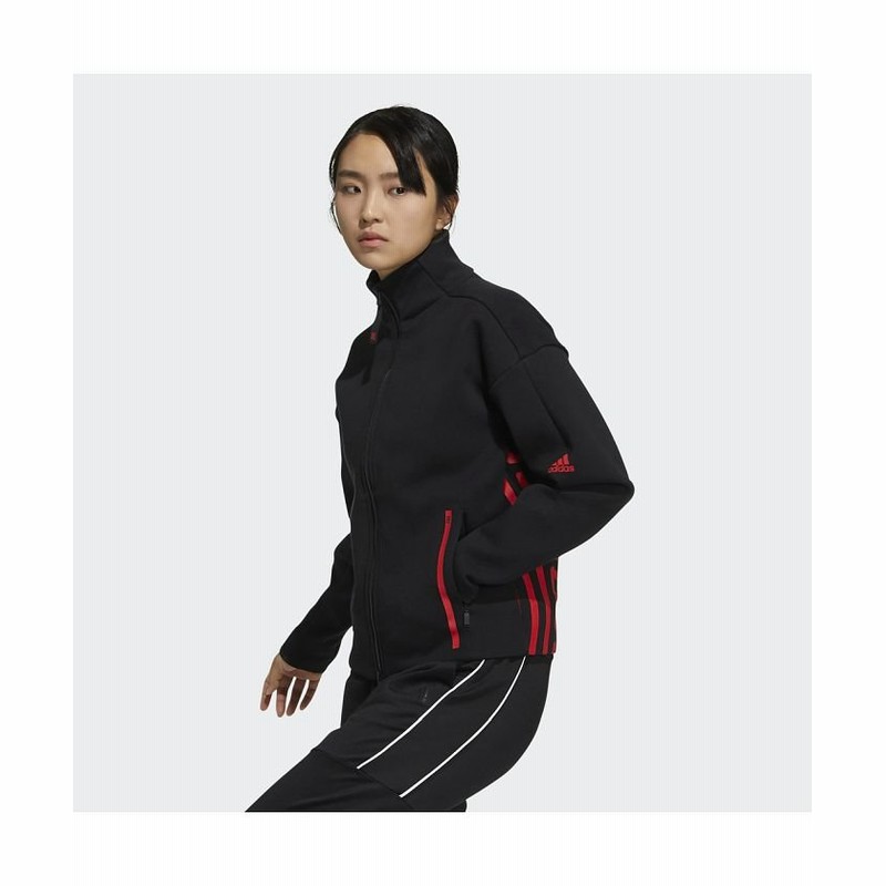 アディダス Z N E トラックジャケット レディース ブラック L Adidas 通販 Lineポイント最大get Lineショッピング