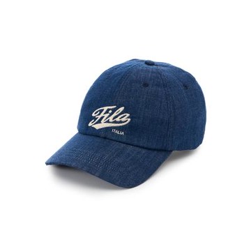 FILA 經典LOGO帽-藍色 HTA-1002-BU