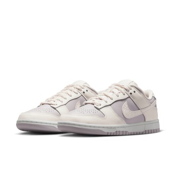 【NIKE】W NIKE DUNK LOW 女鞋 休閒鞋 白紫色 浮雕 低筒 皮革-IH0639011