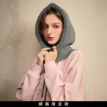 SO NICE 韓系針織連帽圍脖