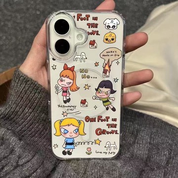 免運+隔日🚚Magsafe磁吸手機殼 小女警奈良美智 蘋果17promax 16 15plus14 13 1211防摔