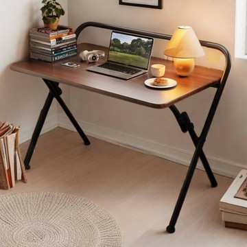 免運 簡易書桌 折疊小桌子 折疊書桌 床邊桌 電腦桌折疊桌家用書桌書架學習桌辦公桌可折疊簡易臥室床邊小桌子 桌子折疊