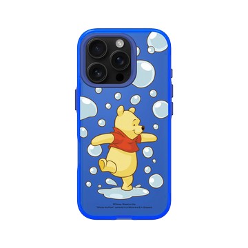 iPhone 16 Pro Clear 激光藍 - 迪士尼-小熊維尼 Disney Winnie The Pooh - 玩泡泡