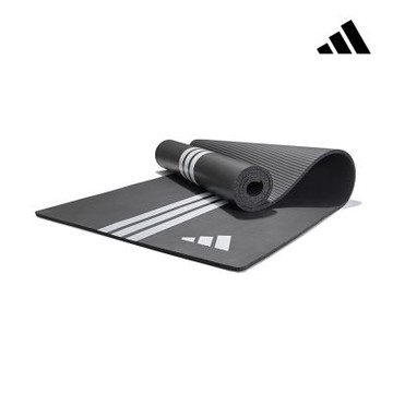 adidas 愛迪達 防滑訓練瑜珈墊-8mm (附贈背帶) 運動墊 健身墊 訓練墊 跳繩墊 超慢跑墊
